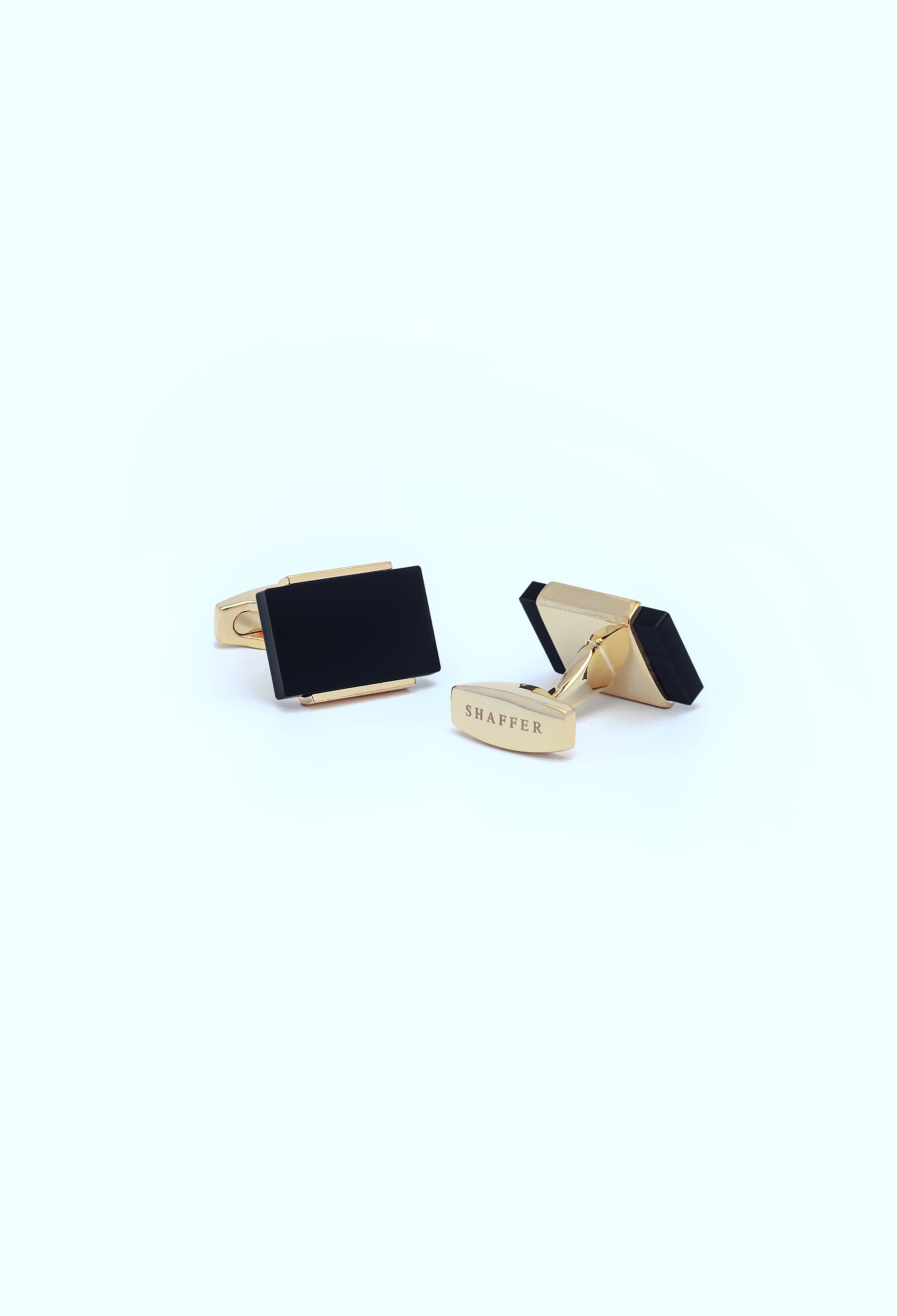 Black Stone Cufflinks