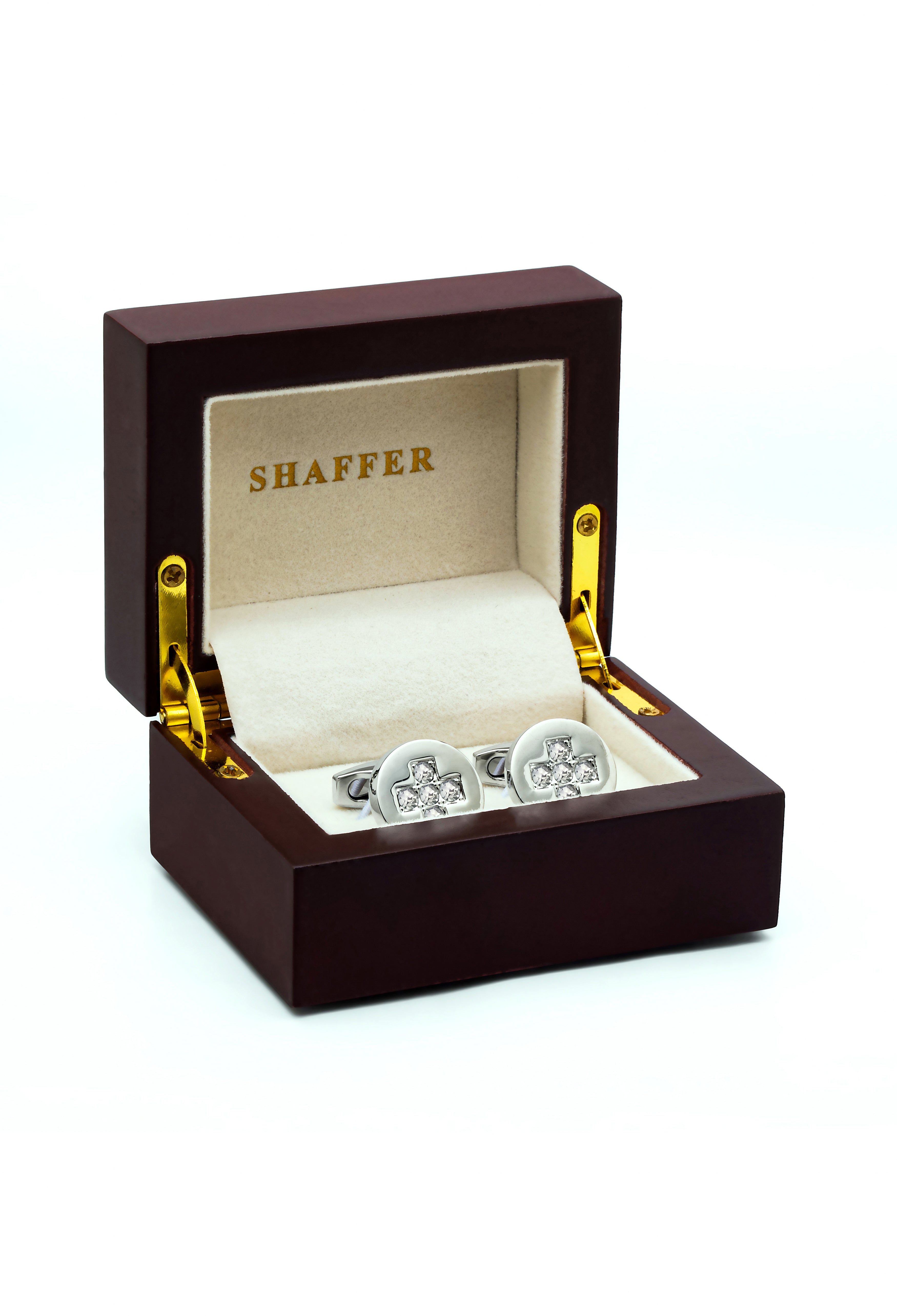 White Stones Cufflinks