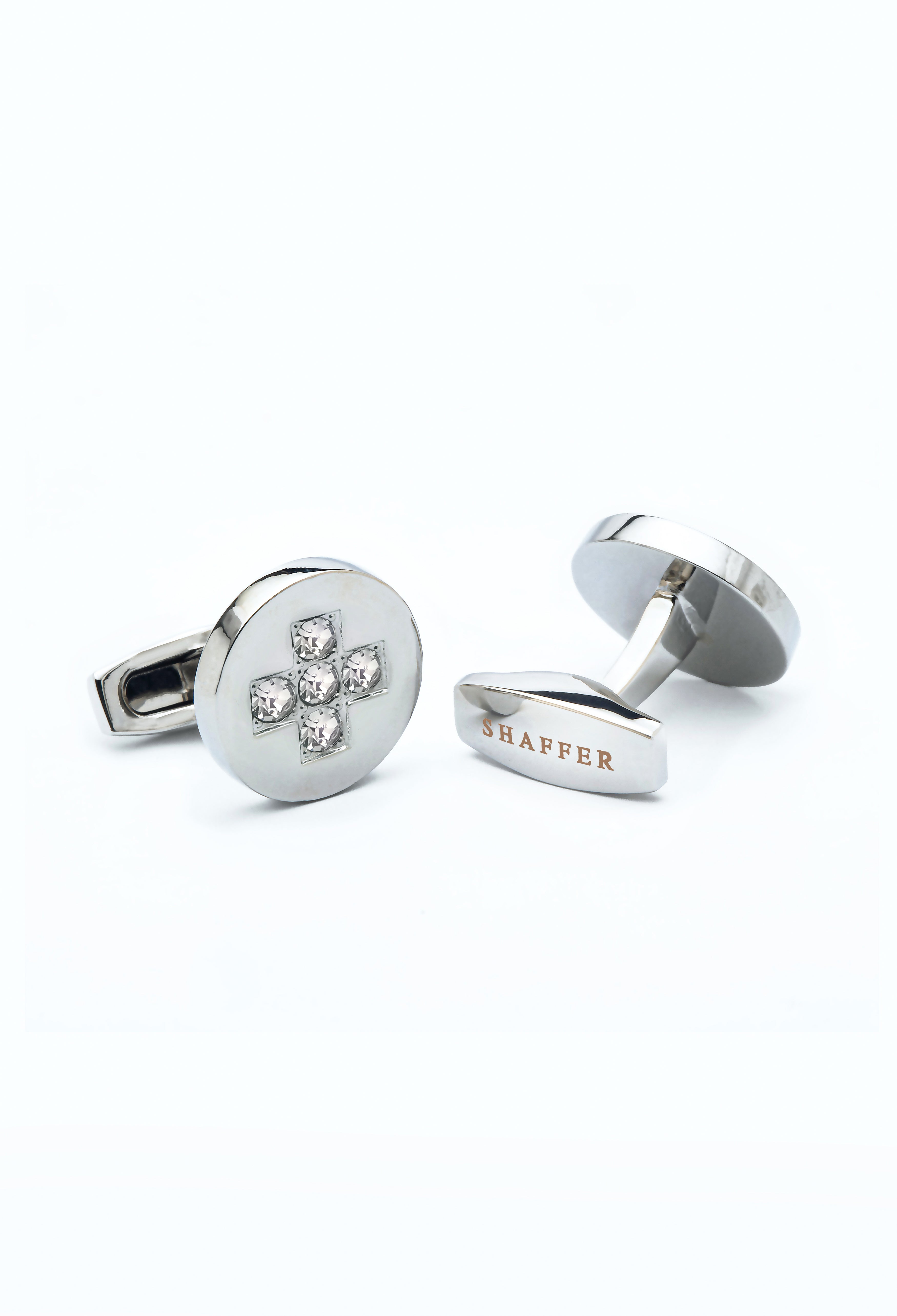 White Stones Cufflinks