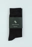 Dark Brown Wool Plain Socks