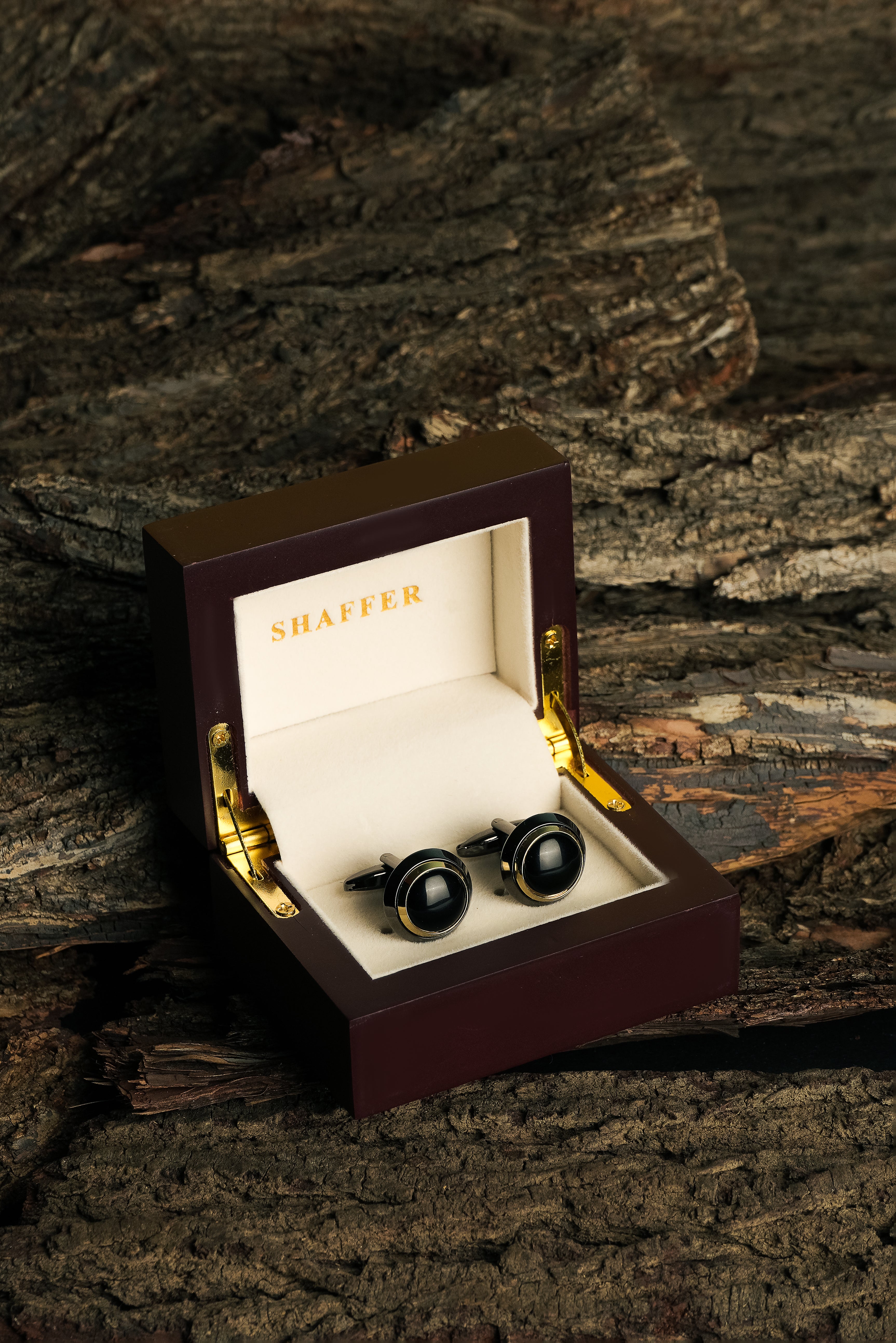 Matte Black Eye Cufflink