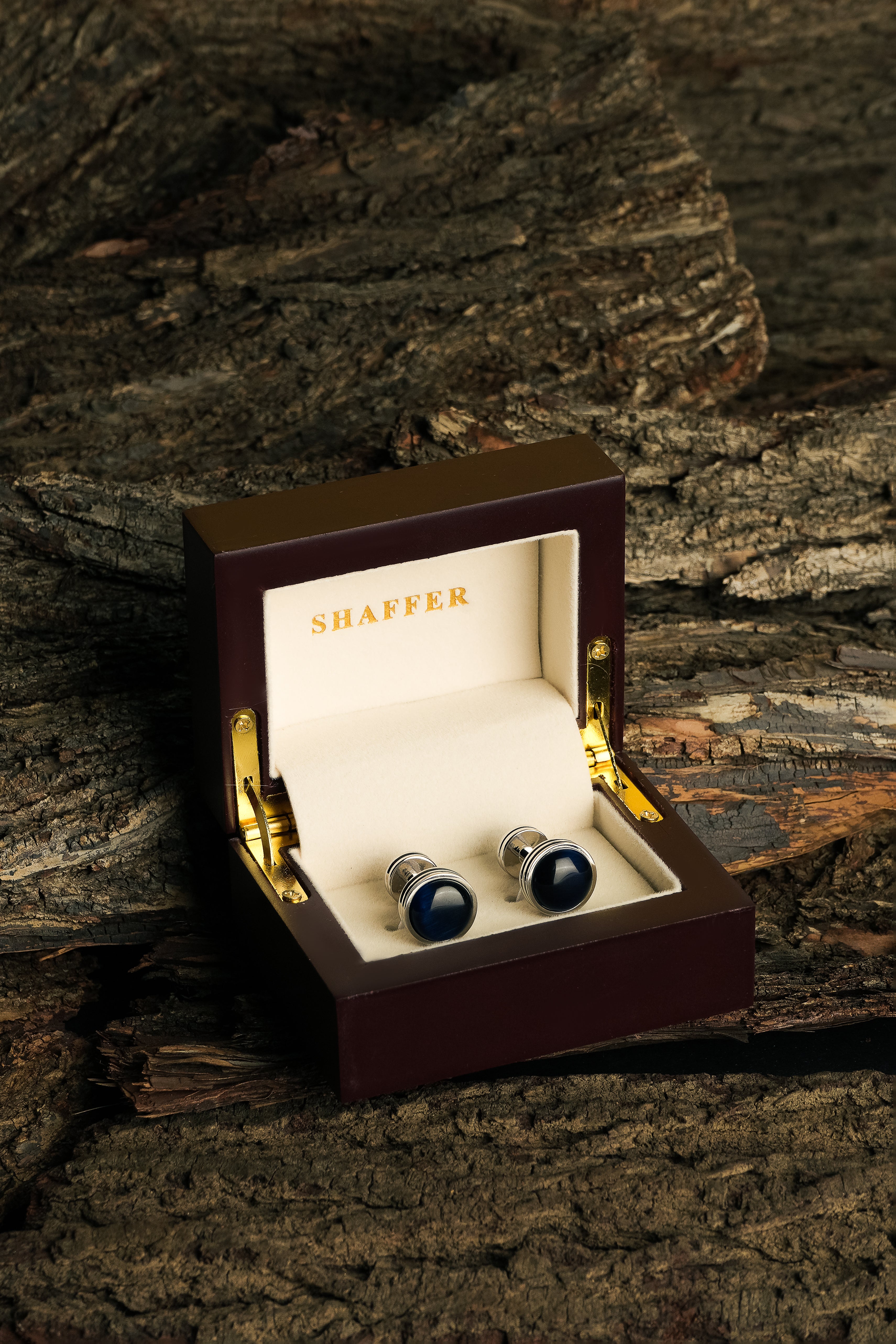 Raven Black Dot Cufflink