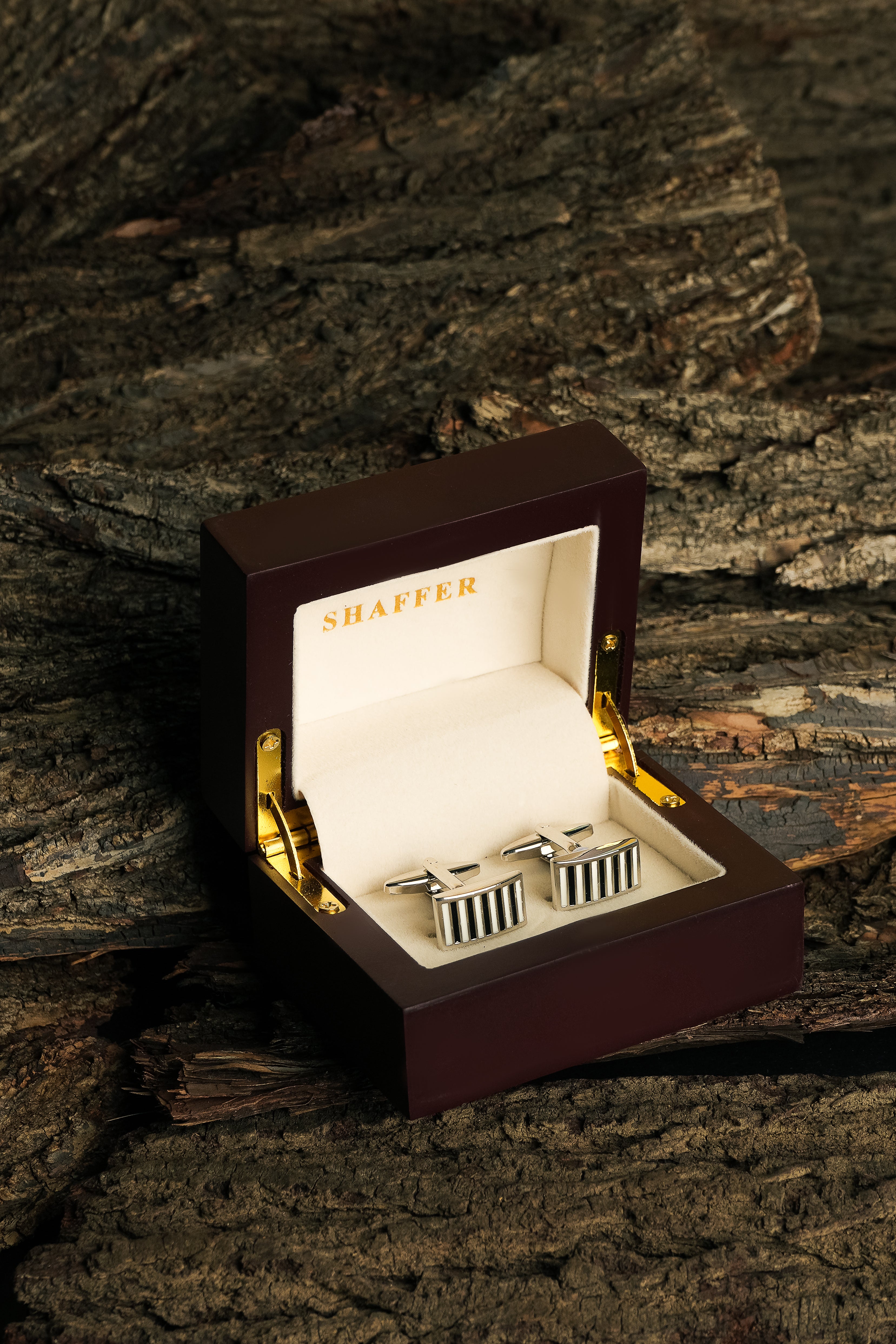 Silver Grey Grill Cufflink