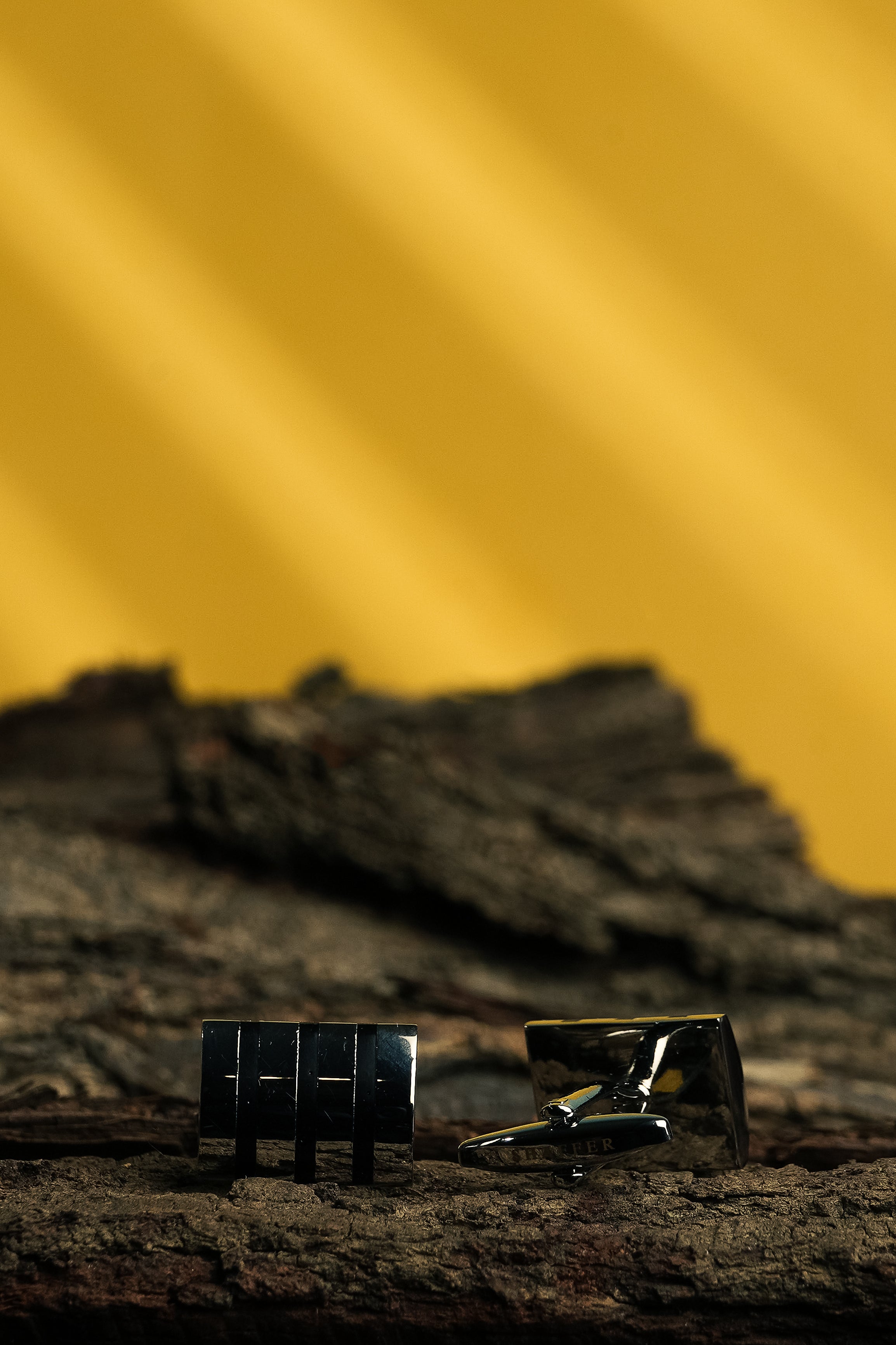 Silver Grey Grill Cufflink