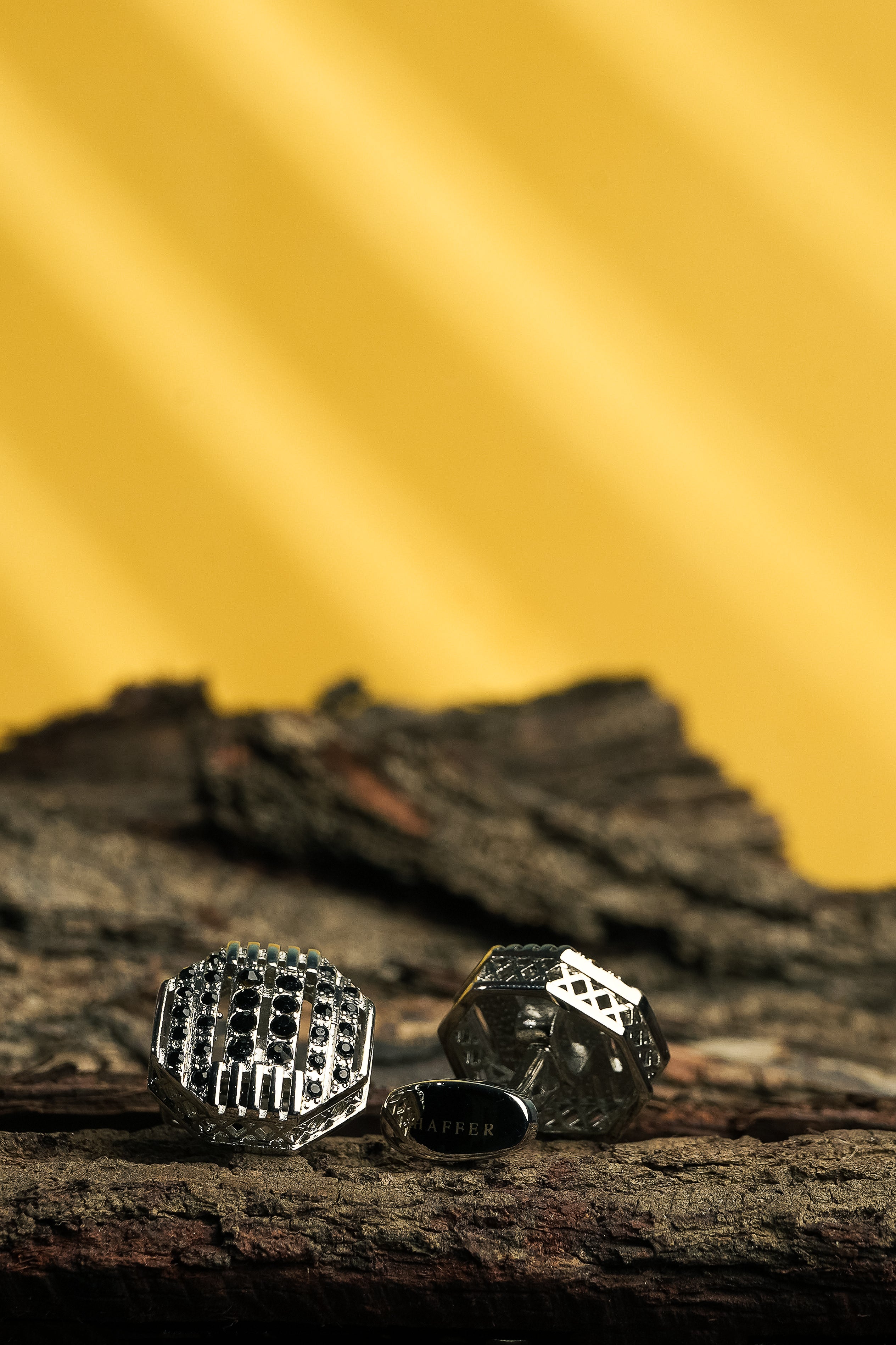 Black Bolt Diamond Cufflink