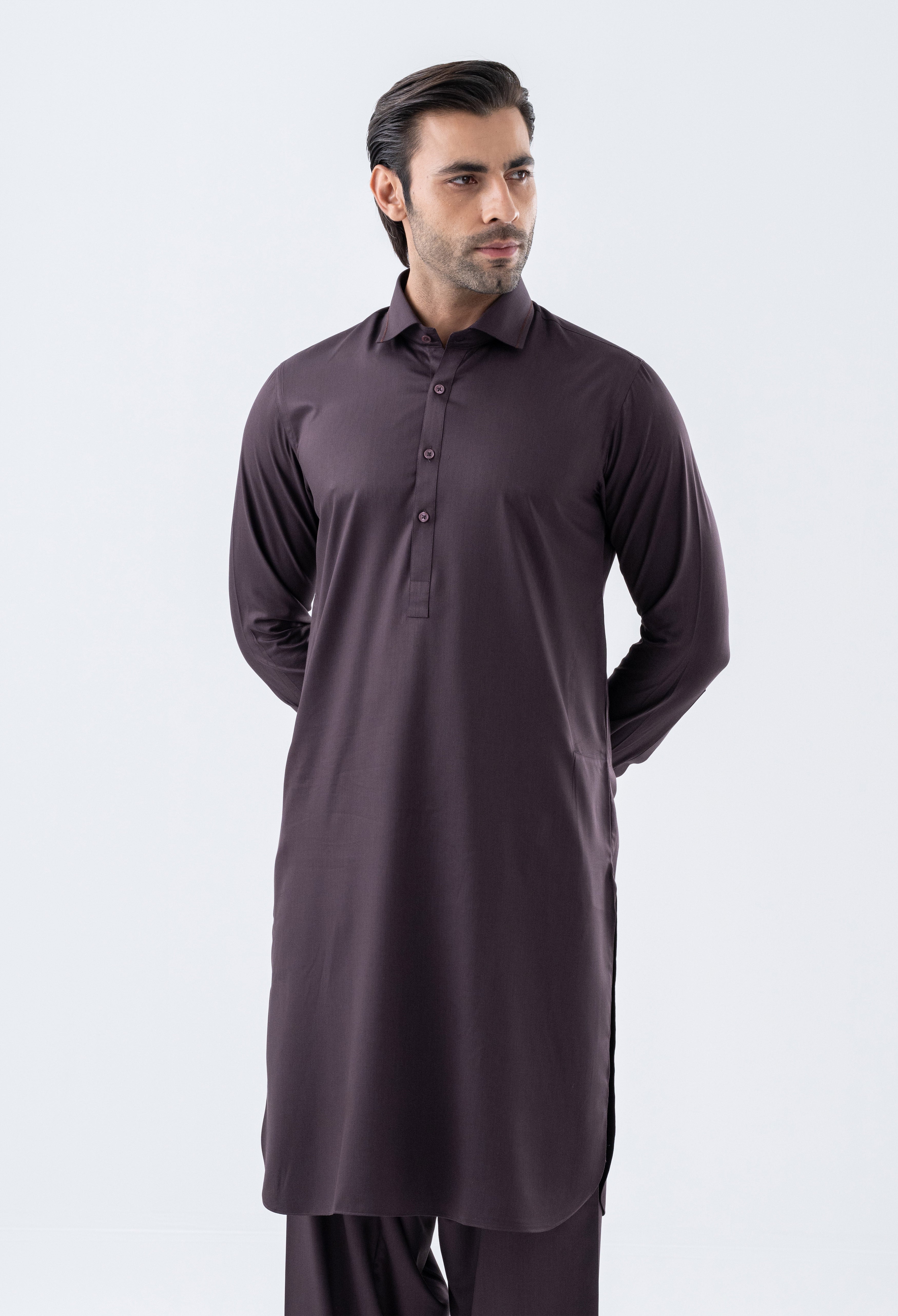 Merlot Red Detailing Kameez Shalwar