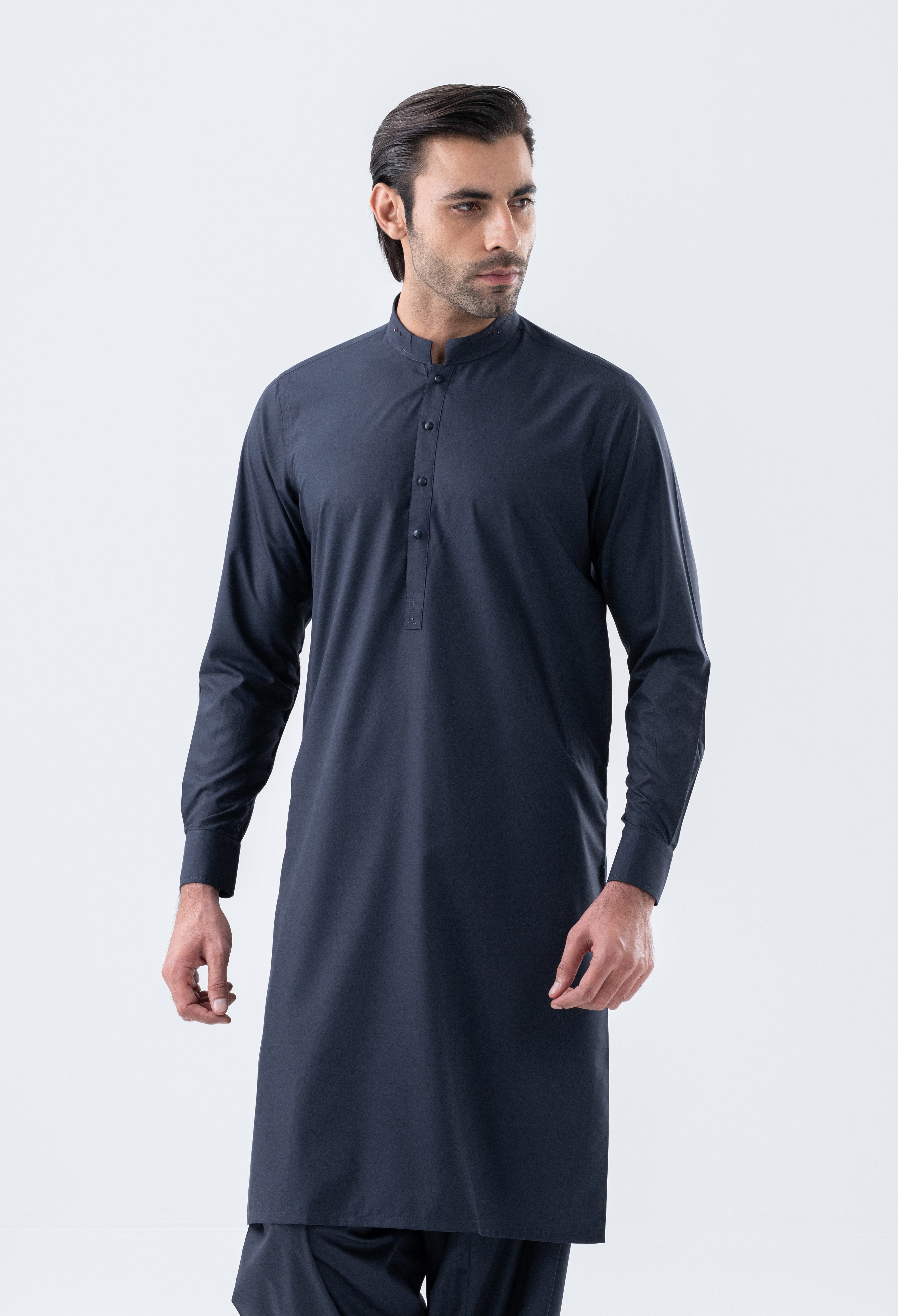 Graphite Grey Detailing Kameez Shalwar