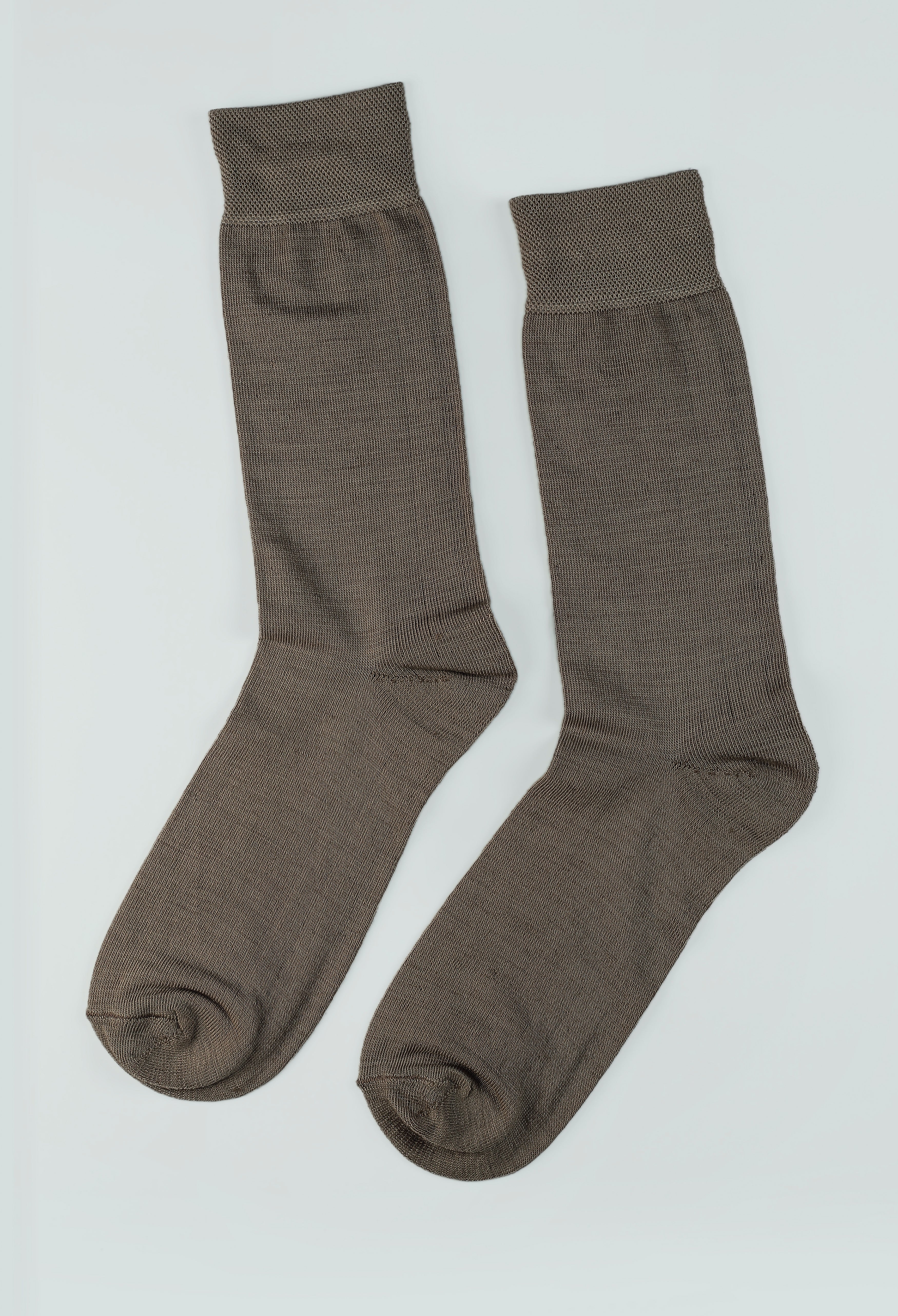Fawn Beige Wool Plain Socks