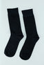 Navy Blue Wool Plain Socks