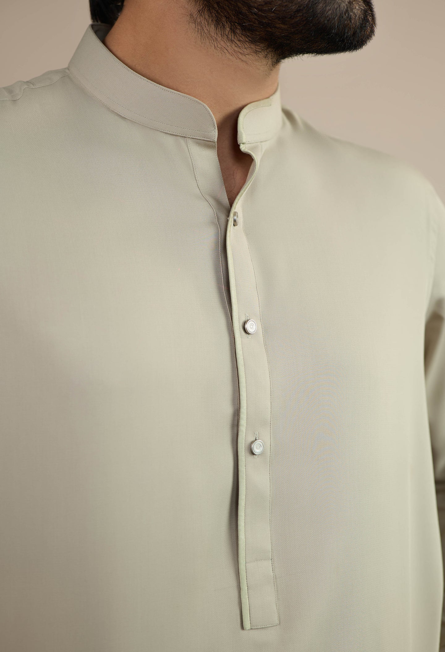 Creamy Beige Detailing kameez Shalwar