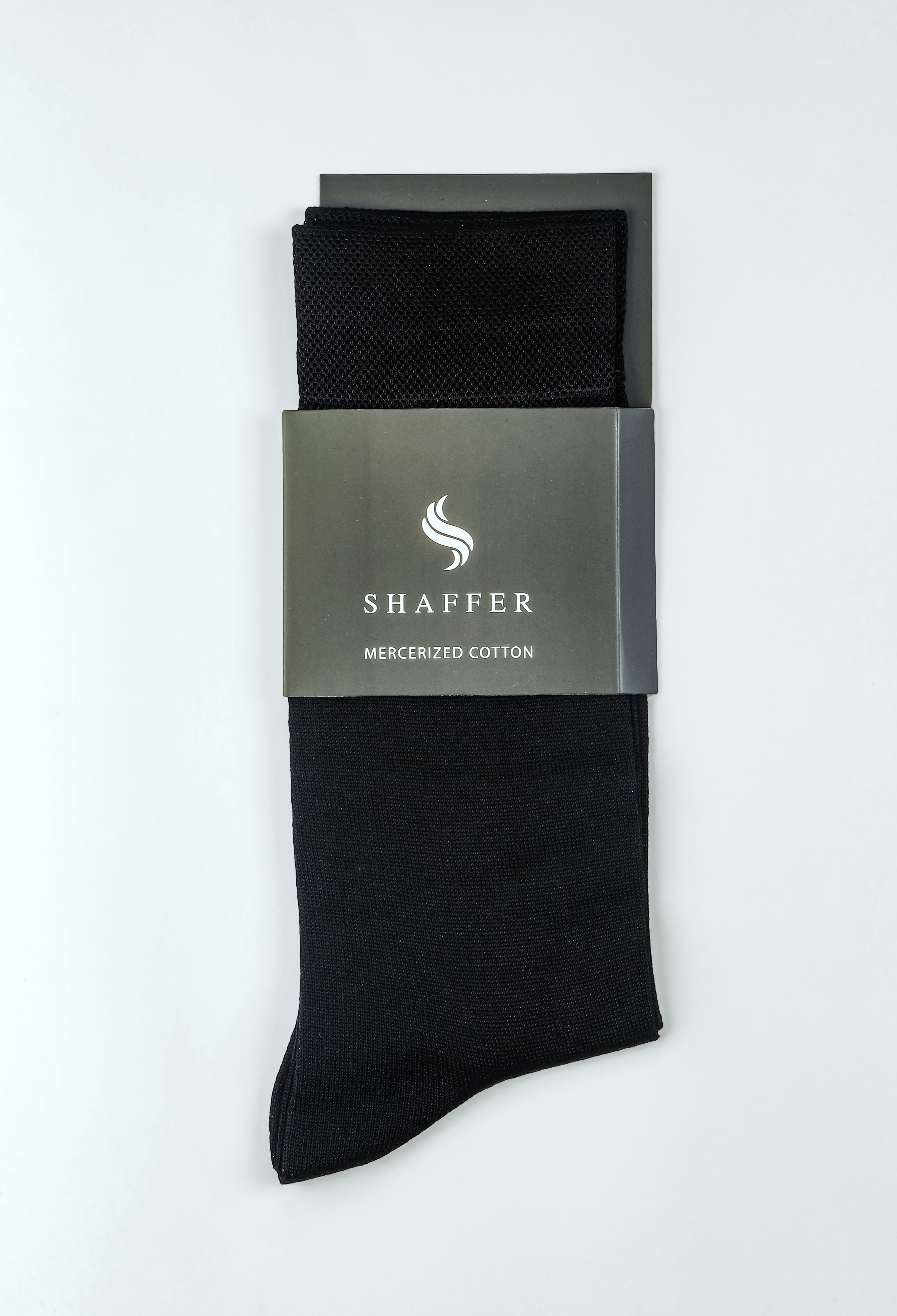Bark Brown Plain Mercerized Socks