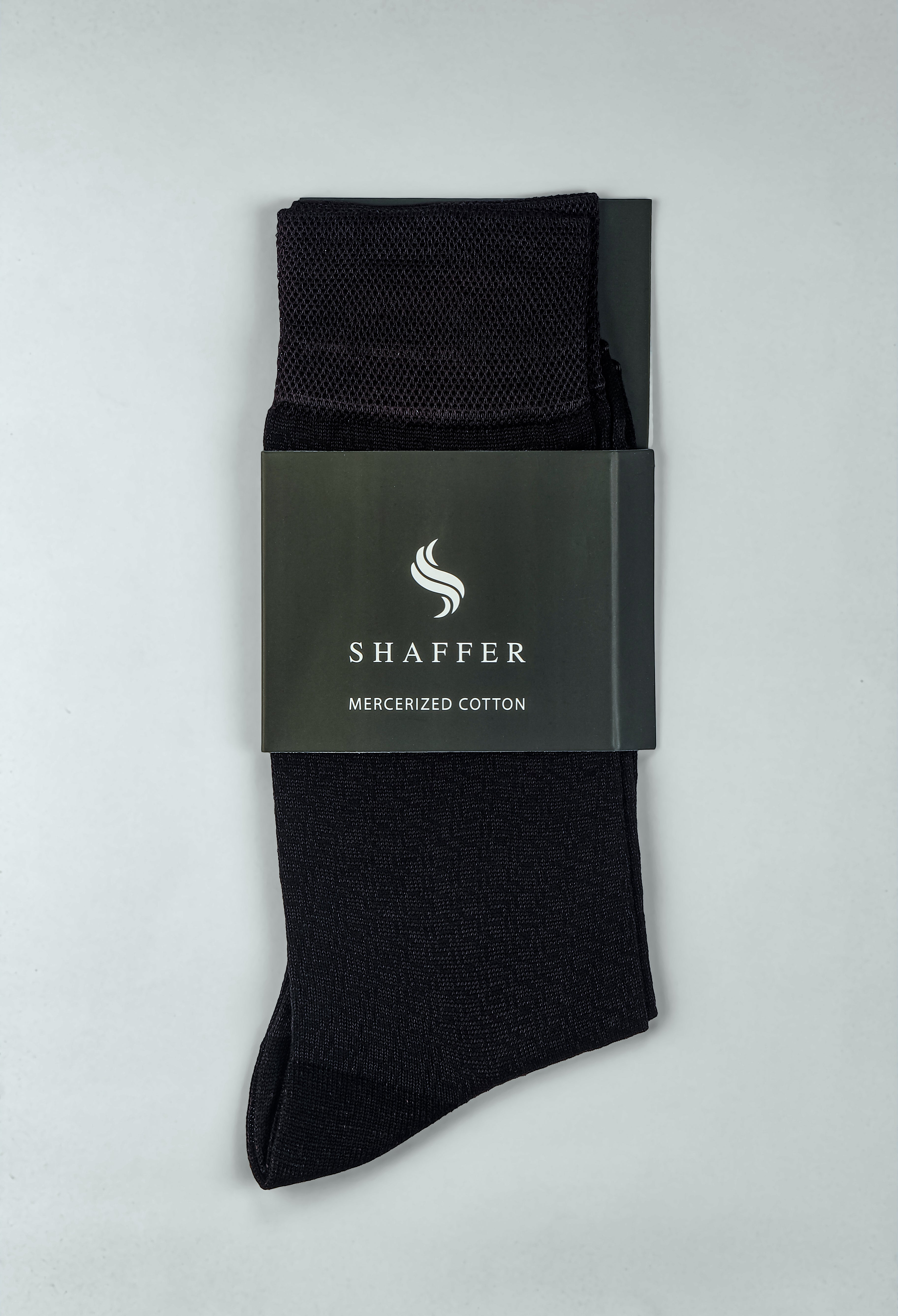 Brunette Brown Snake Weave Mercerized Socks