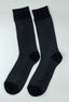 Mid Grey Snake Weave Mercerized Socks