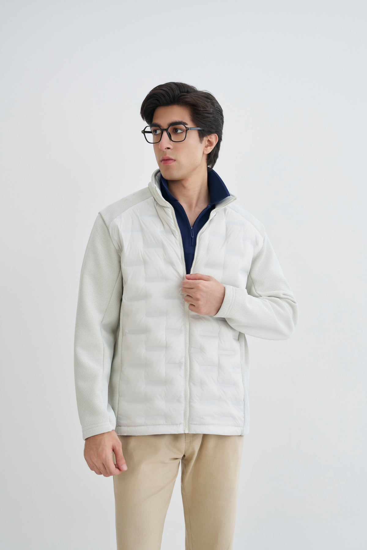 Bone White Padded Jacket