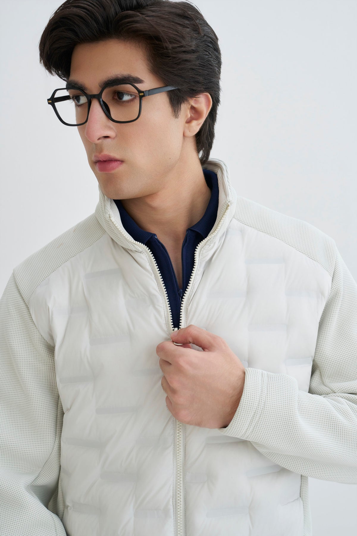 Bone White Padded Jacket
