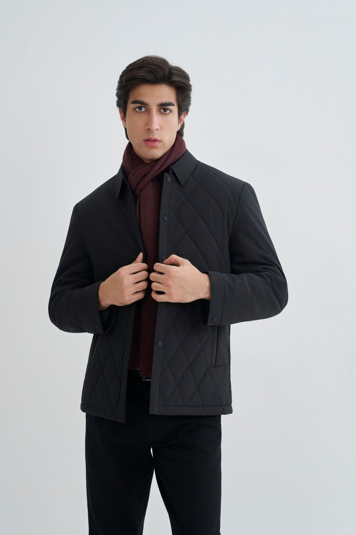 Carbon Black Quilted Jacket