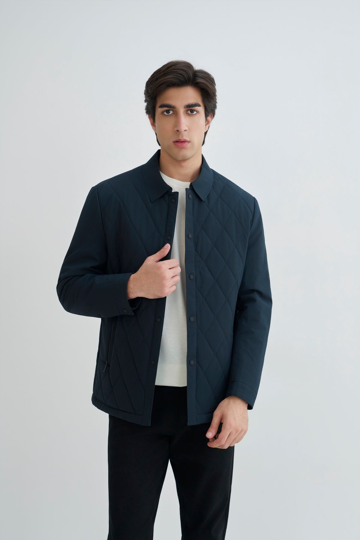 Midnight Green Quilted Jacket