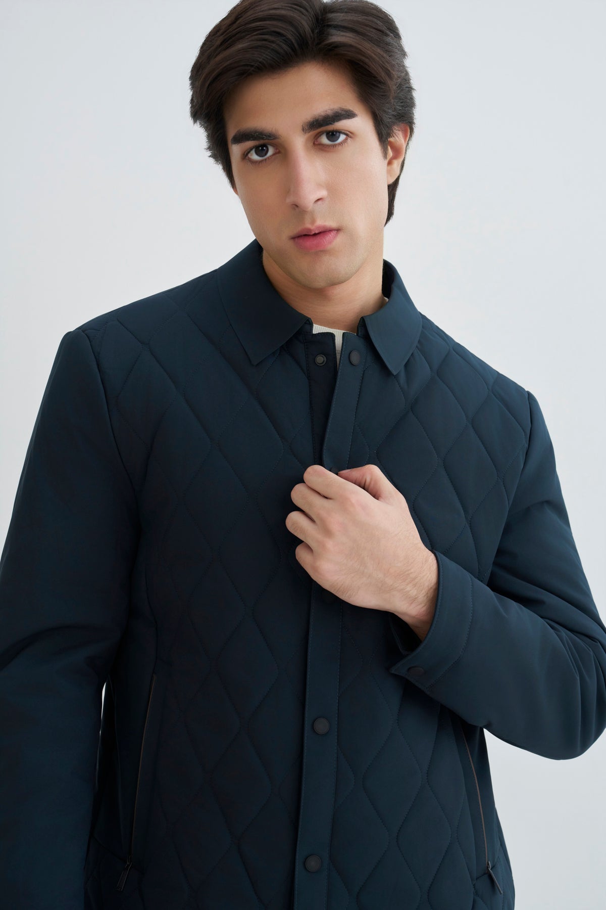 Midnight Green Quilted Jacket