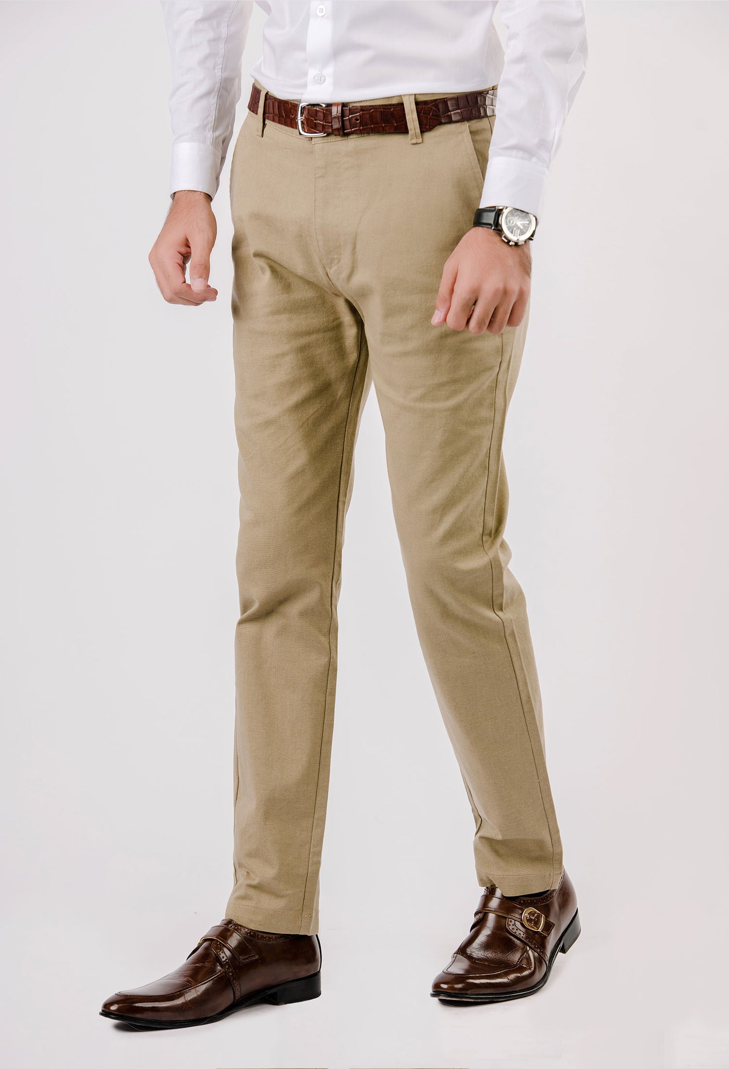 Dark Khaki Yarn Dyed Chino (CT-000011)