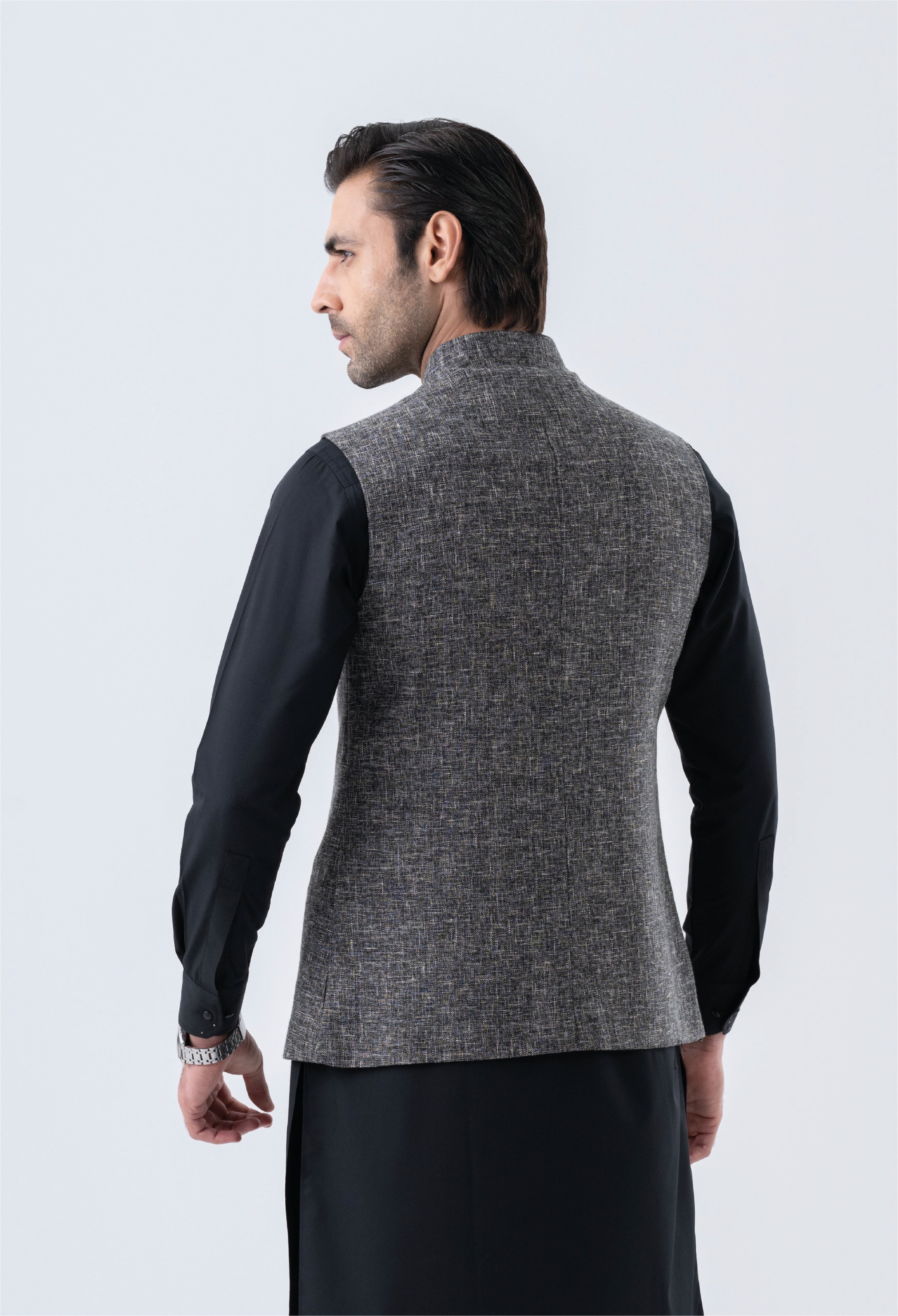 Anchor Grey Plain Waistcoat (V/C-000186)