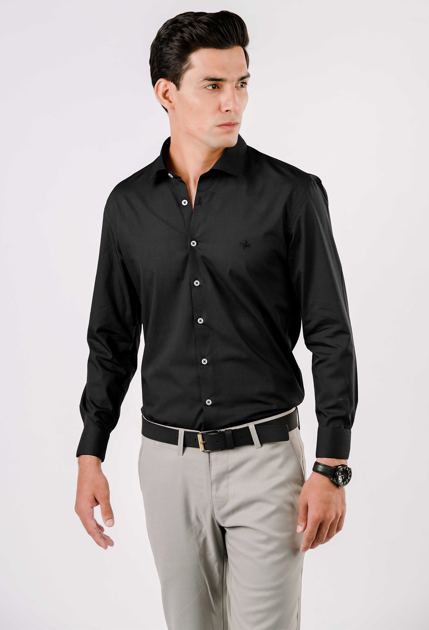 Black Sportage Cotton Shirt