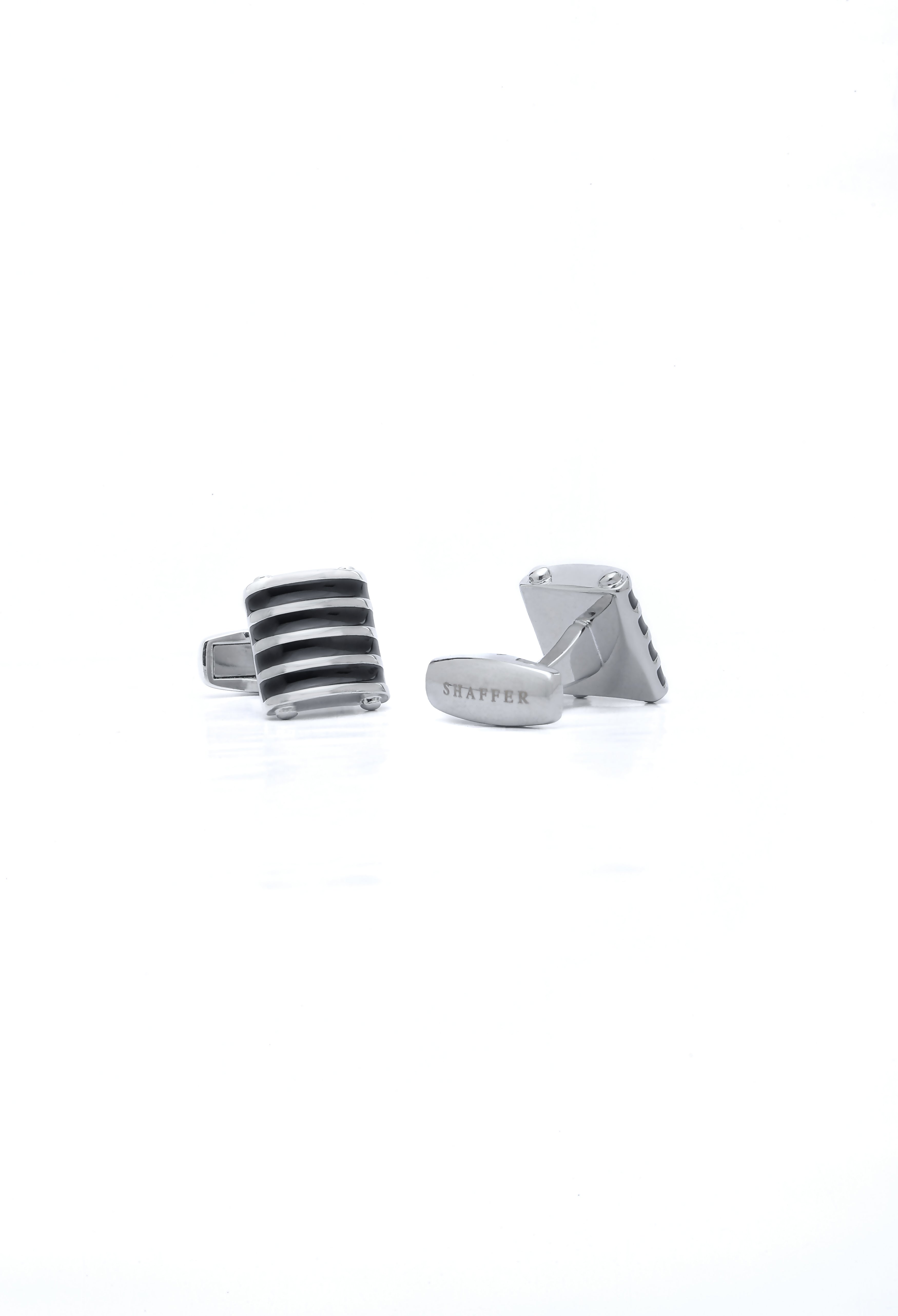 Metallic Linear Cufflinks