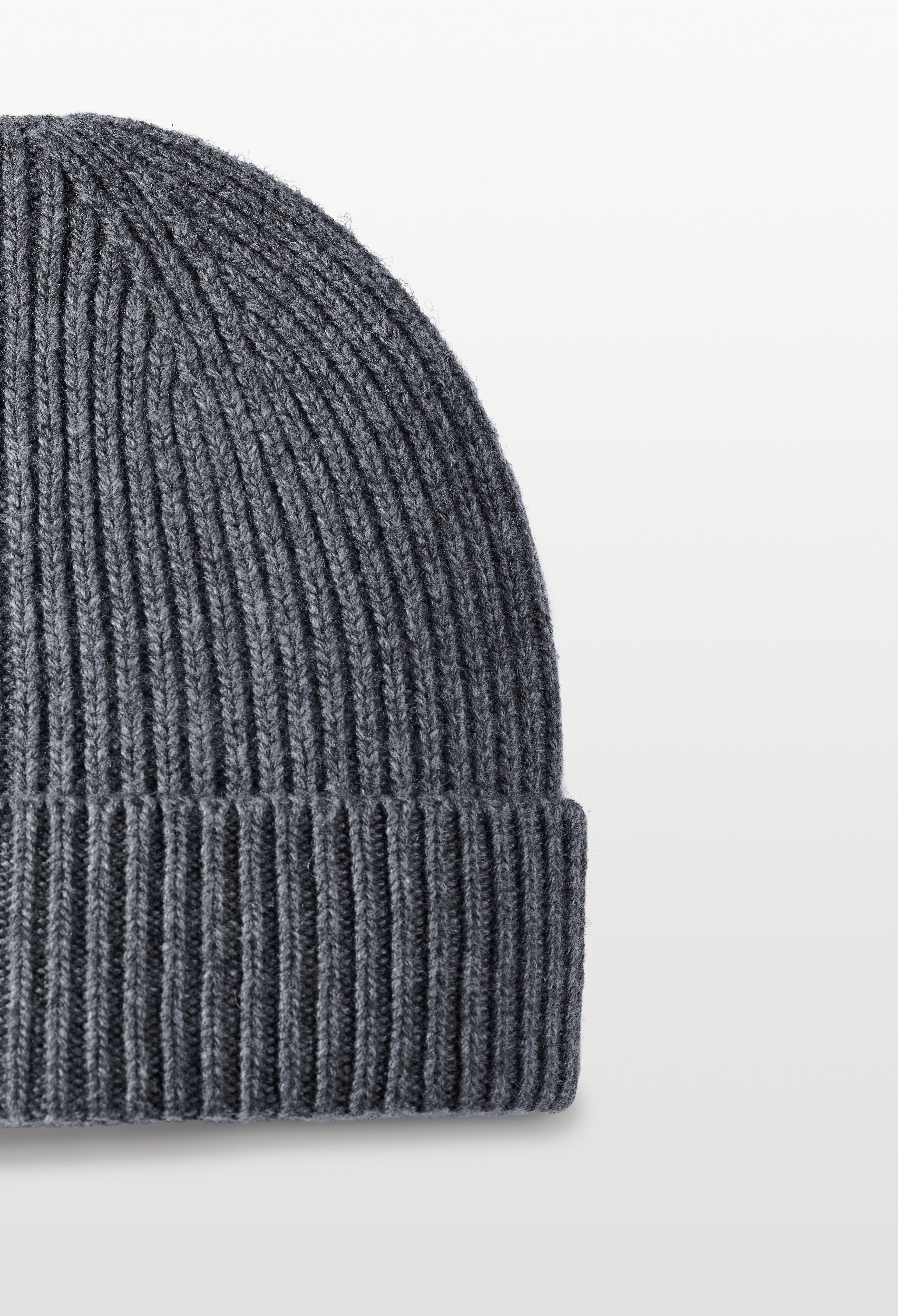 Grey Woolen Beanie Cap (BNI-000001)