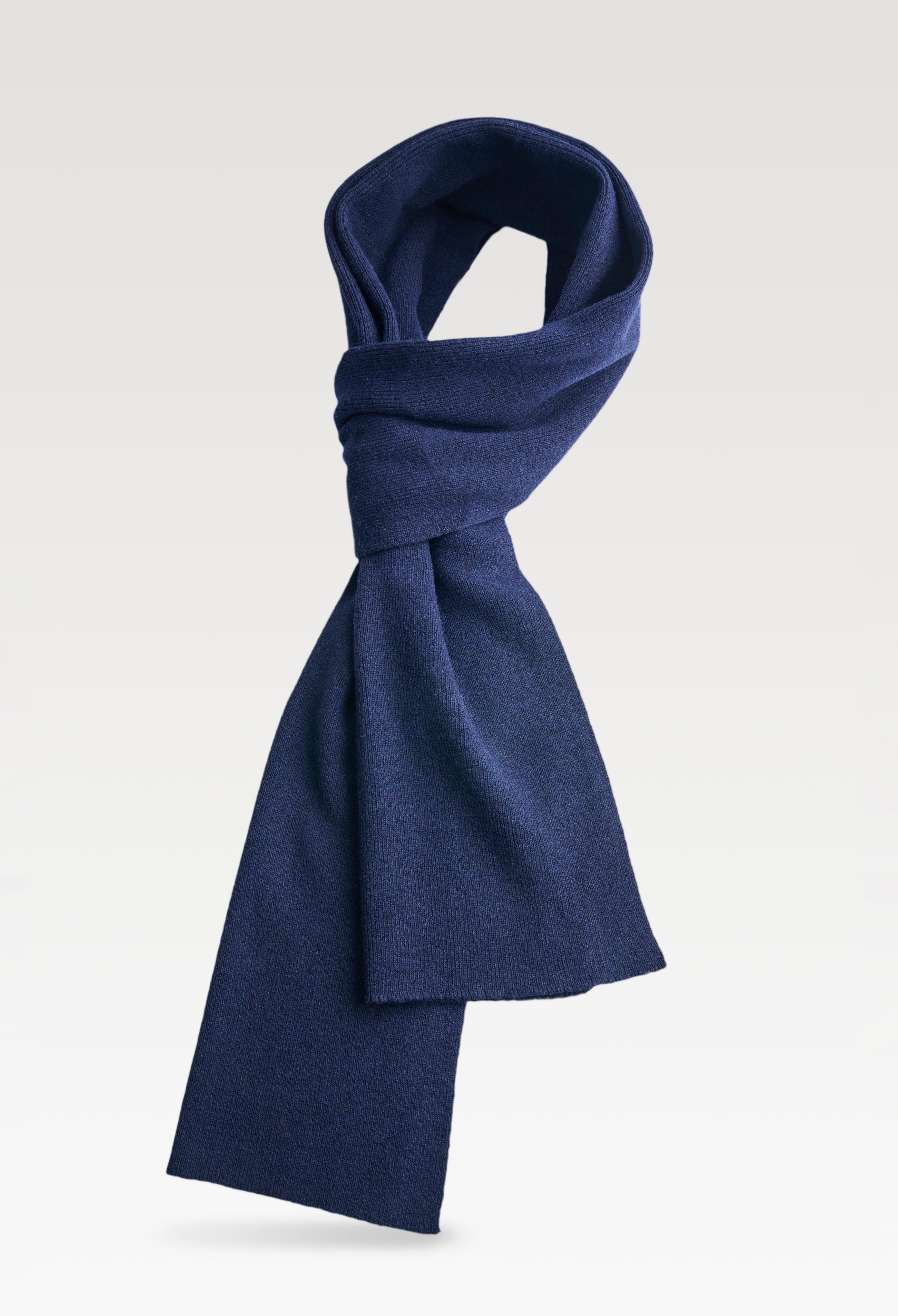 Navy Plain Cotton Muffler