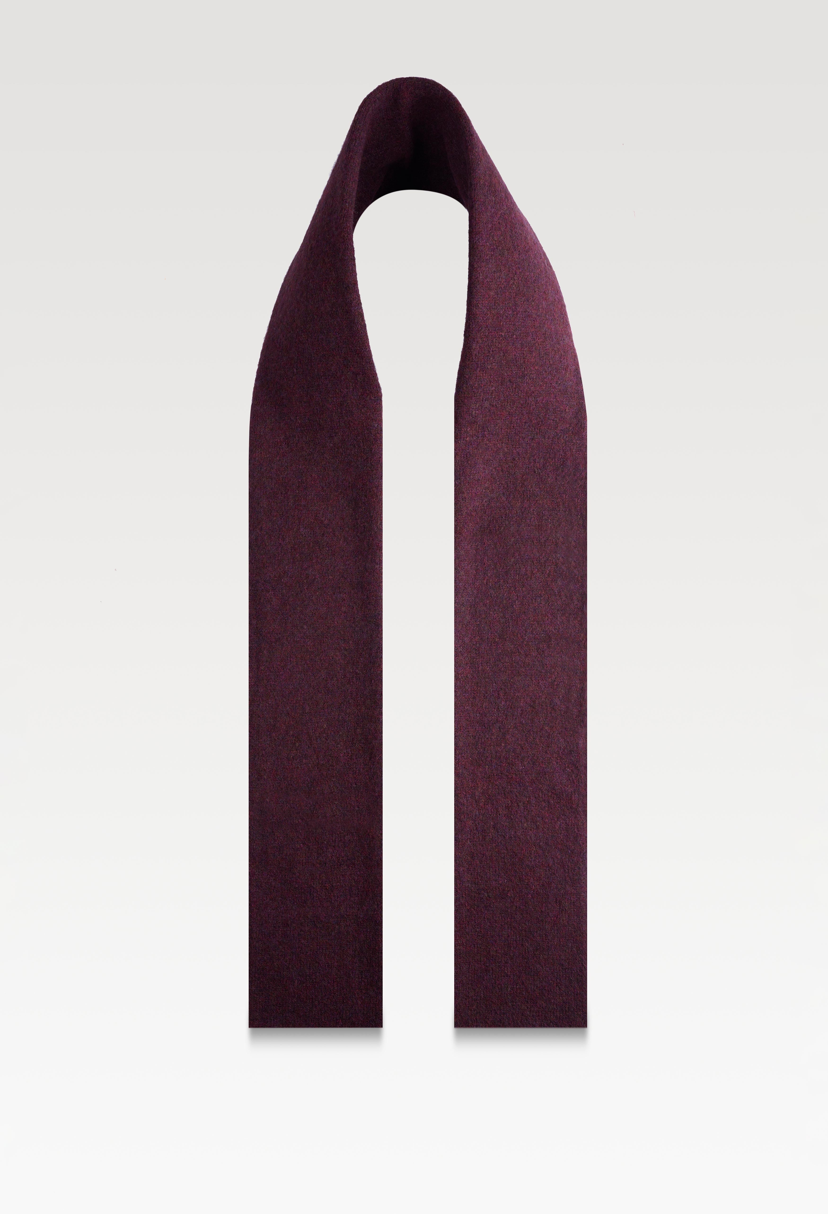 Burgundy Plain Woolen Muffler