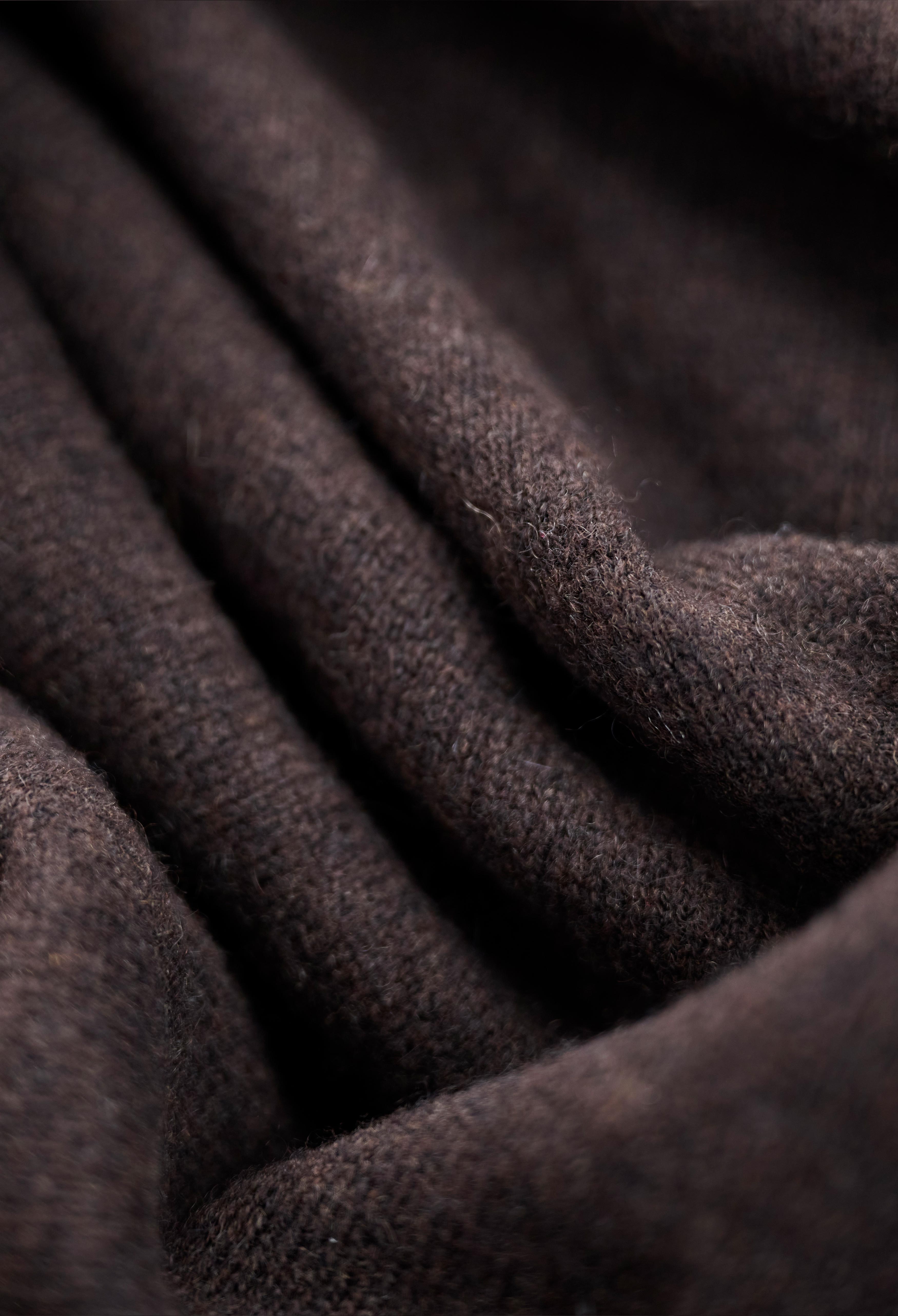 Brown Plain Woolen Muffler