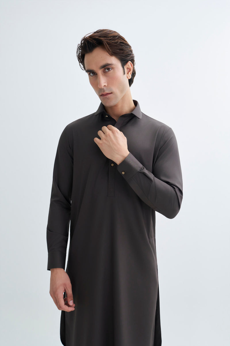 Space Grey Detailing Kameez Shalwar