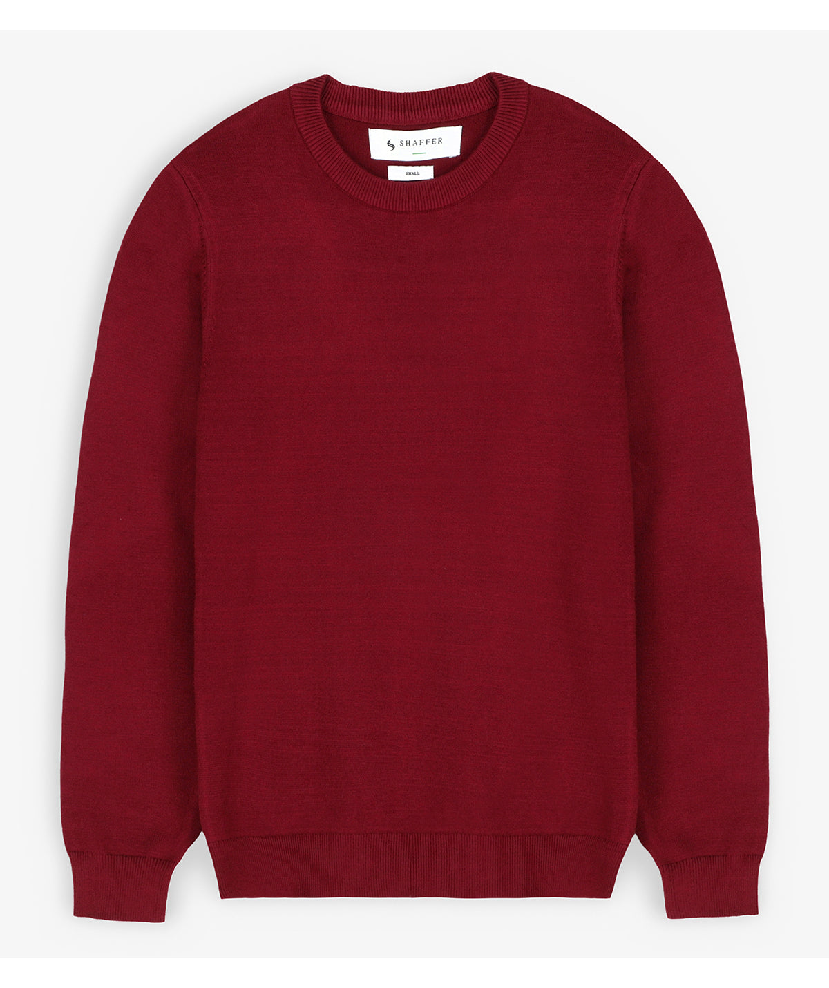 Burgundy Crew Neck Sweater